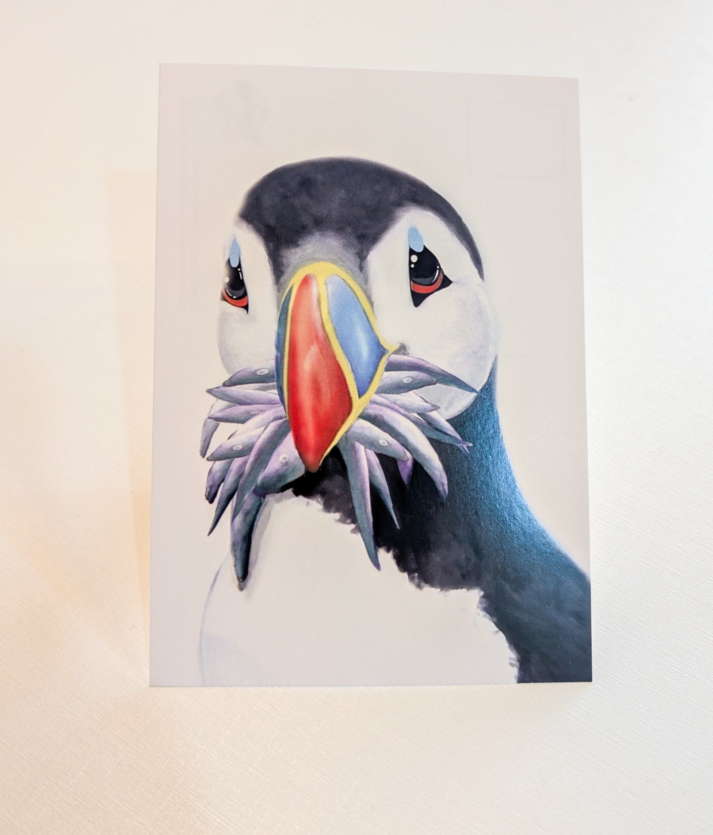 Hand Painted Stuffin' Puffin Postcards