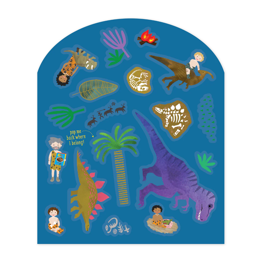 Stick N Play - Dino Reusable Stickers & Sticker Scene Book