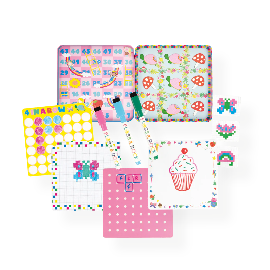 Magnetic Fun & Games Tin Set - Rainbow Fairy