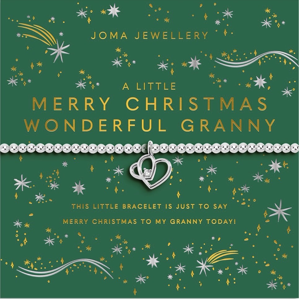 Joma Jewellery A Little ‘Merry Christmas Wonderful Granny’ Bracelet