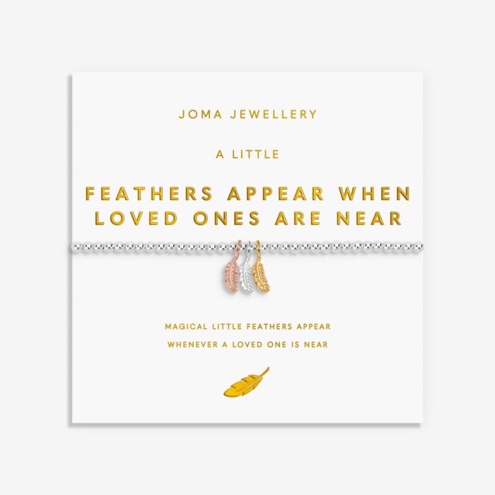 Joma Jewellery A Little Charmed Moments ‘Feathers Appear When Loved Ones Are Near’ Bracelet