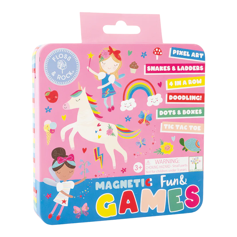 Magnetic Fun & Games Tin Set - Rainbow Fairy