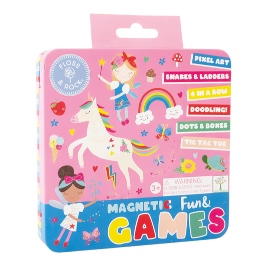 Magnetic Fun & Games Tin Set - Rainbow Fairy