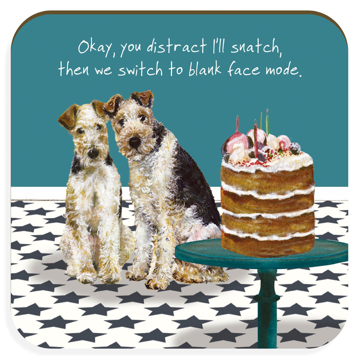 Fox Terrier Coaster | Little Dog Laughed