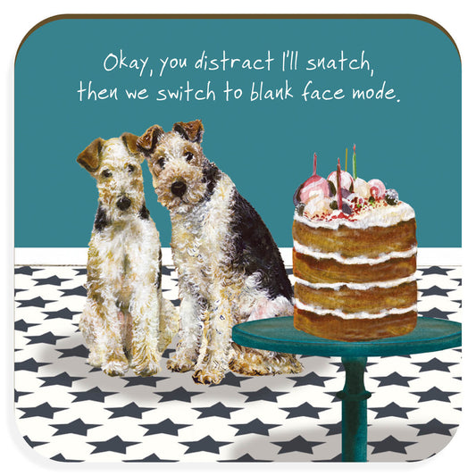 Fox Terrier Coaster | Little Dog Laughed