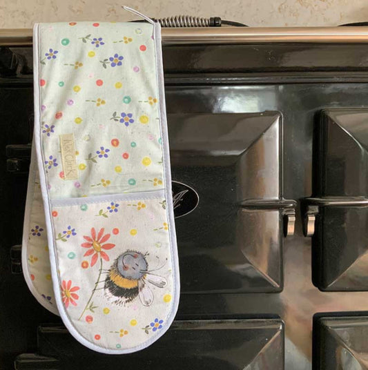 Alex Clark Bees and Flowers Oven Gloves