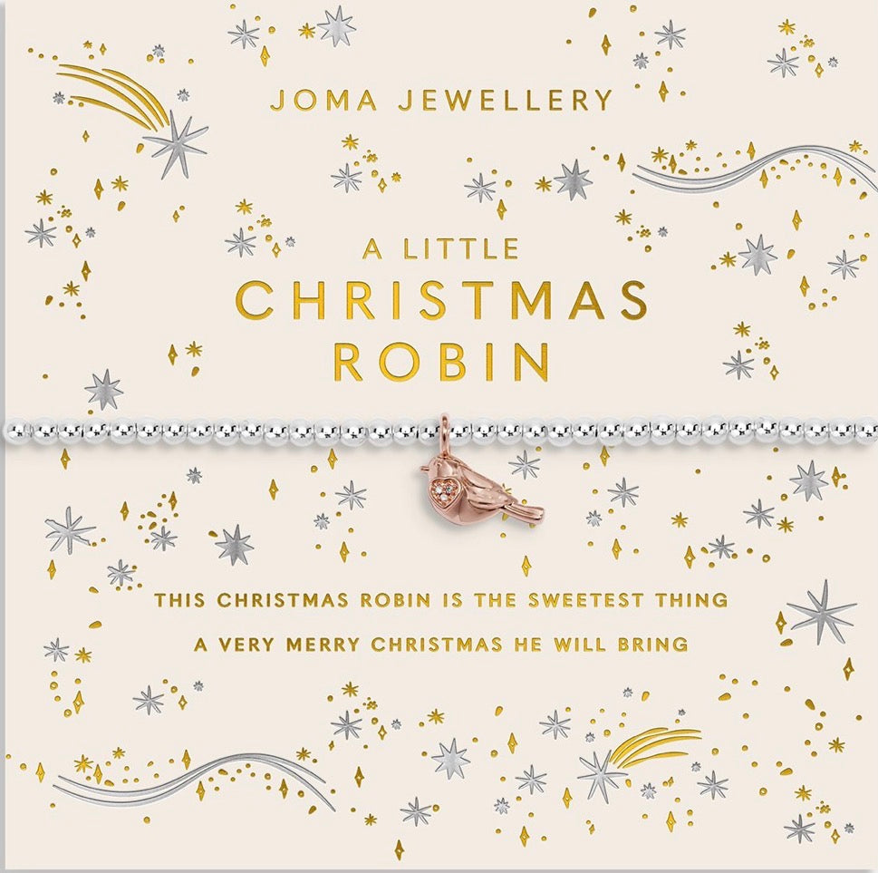 Joma Jewellery A Little ‘Christmas Robin’ Bracelet