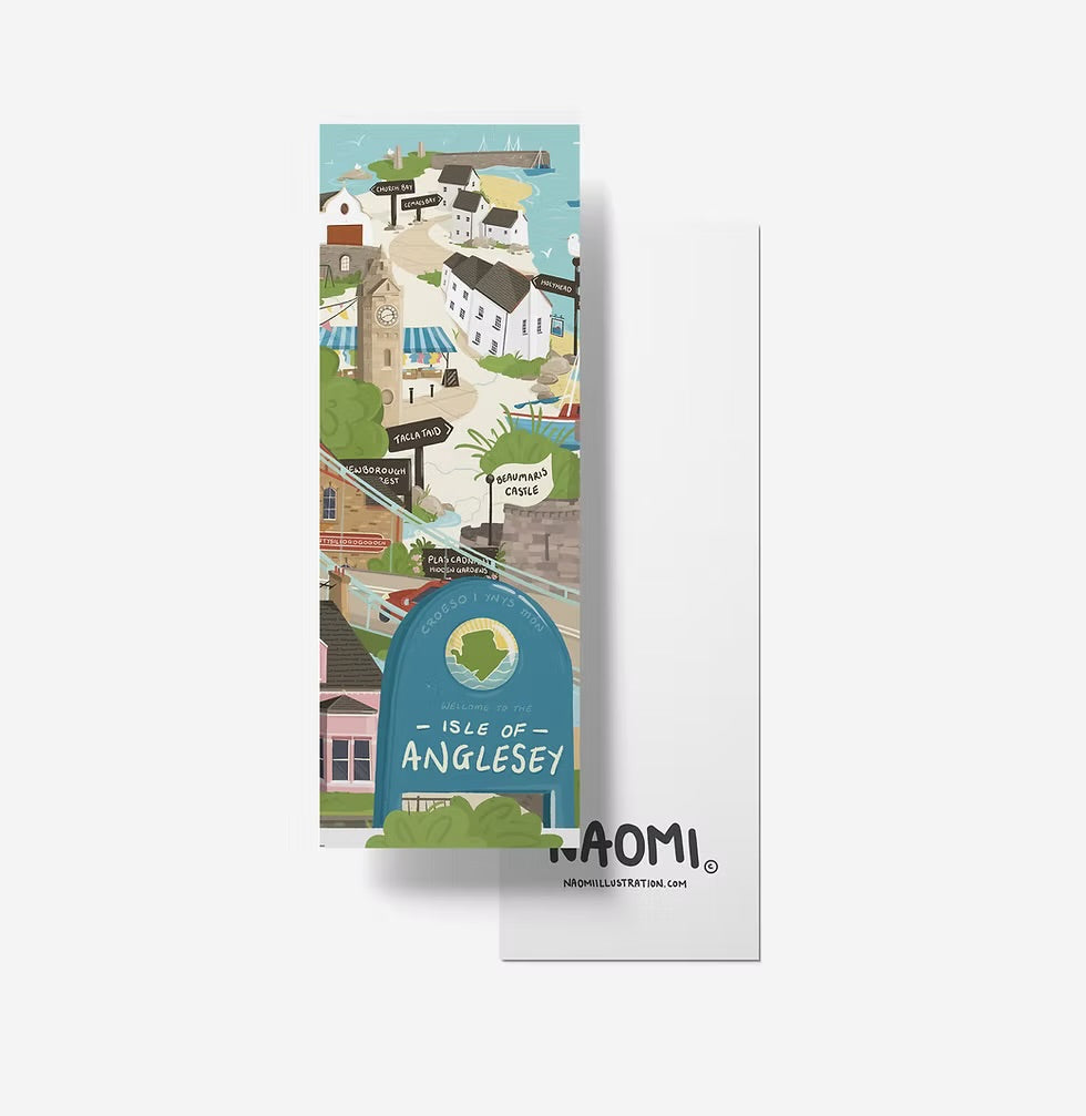 Anglesey Map Bookmark
