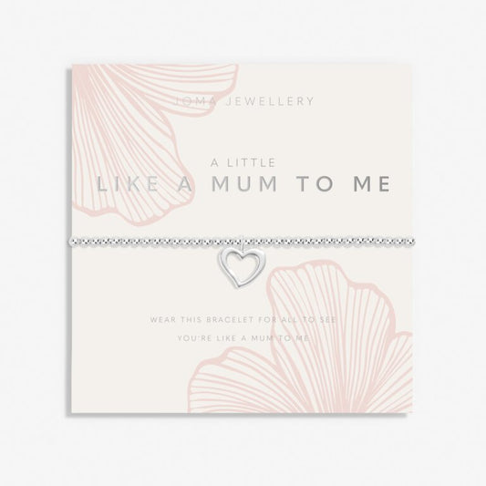 Mother's Day A Little 'Like A Mum To Me' Bracelet In Silver Plating