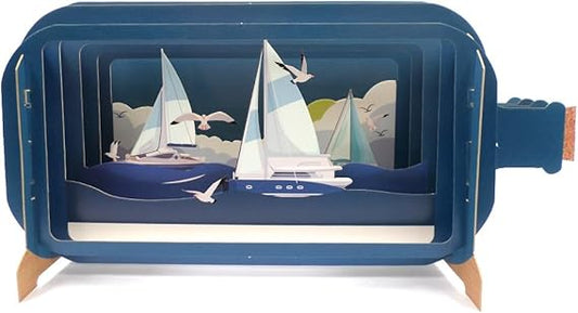 Alljoy Design Sailing Message In A Bottle Card