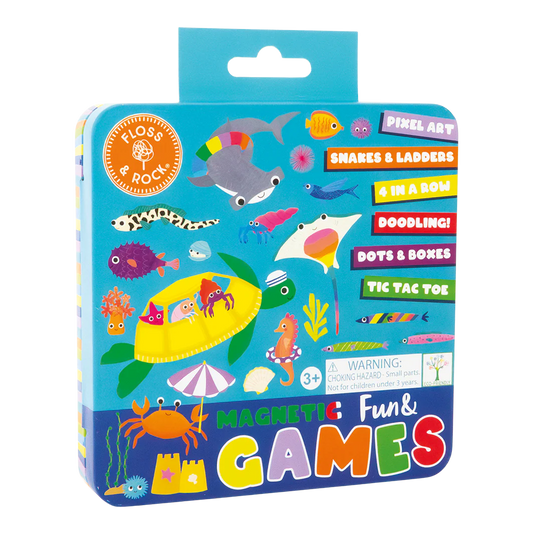 Magnetic Fun & Games Tin Set - Ocean
