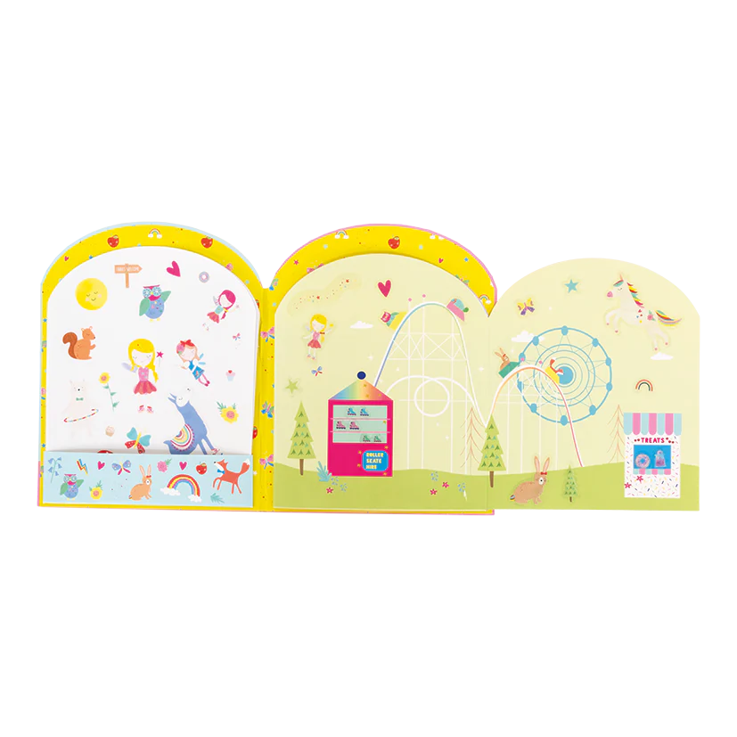 Stick N Play - Rainbow Fairy Reusable Stickers & Sticker Scene Book