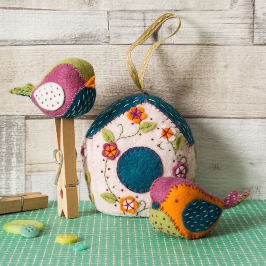 Birdhouse and Birds Felt Craft Kit