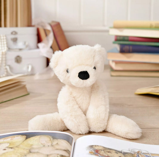 Lola The Plush Long Leg Cream Teddy Bear 30cm