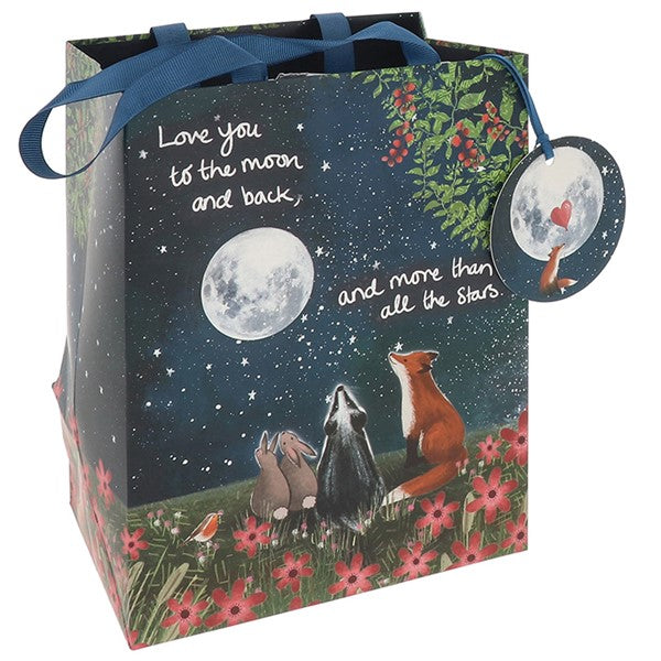 Fox Under The Moon Gift Bag - Love You to the Moon and Back