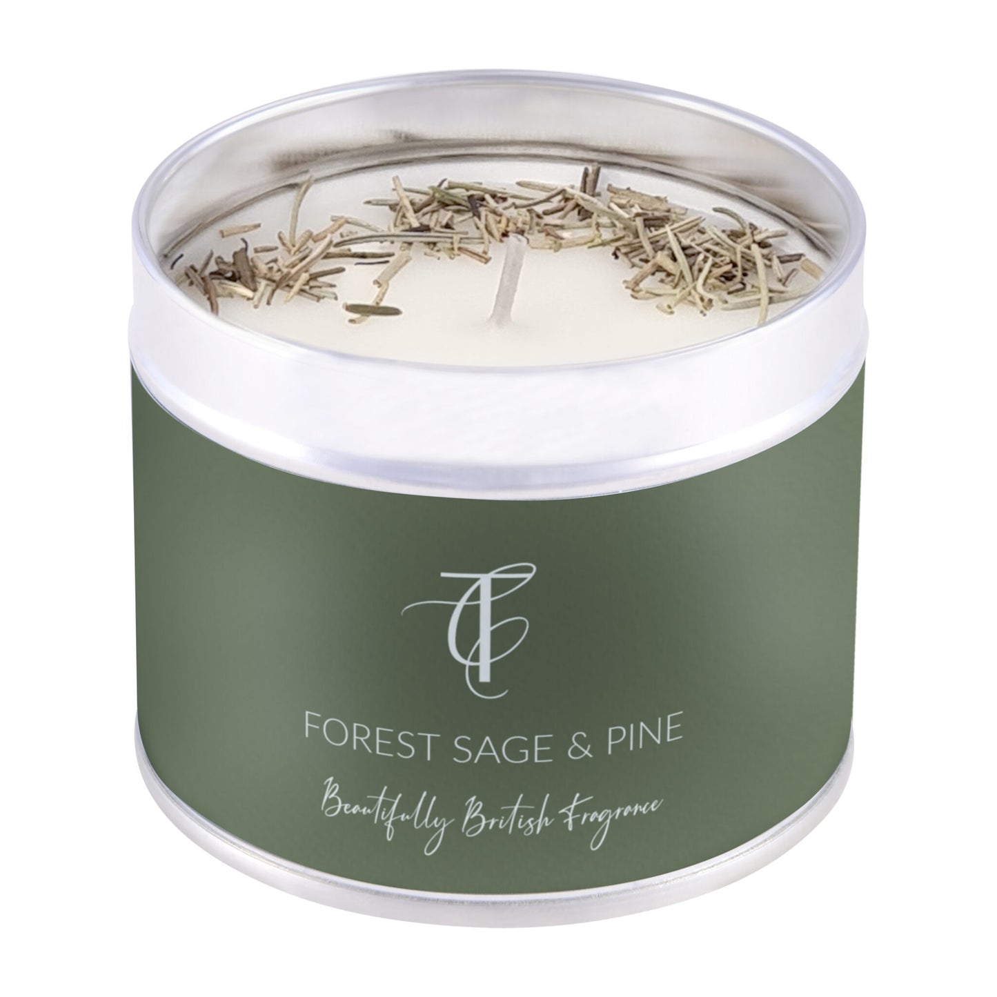 SEASONAL PASTELS - FOREST SAGE & PINE TIN CANDLE