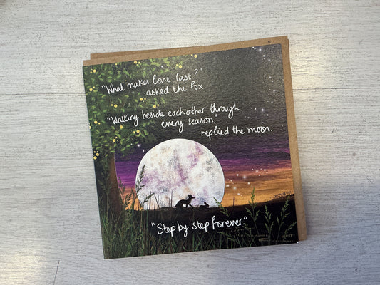 ‘Step by Step' Single Greeting Card