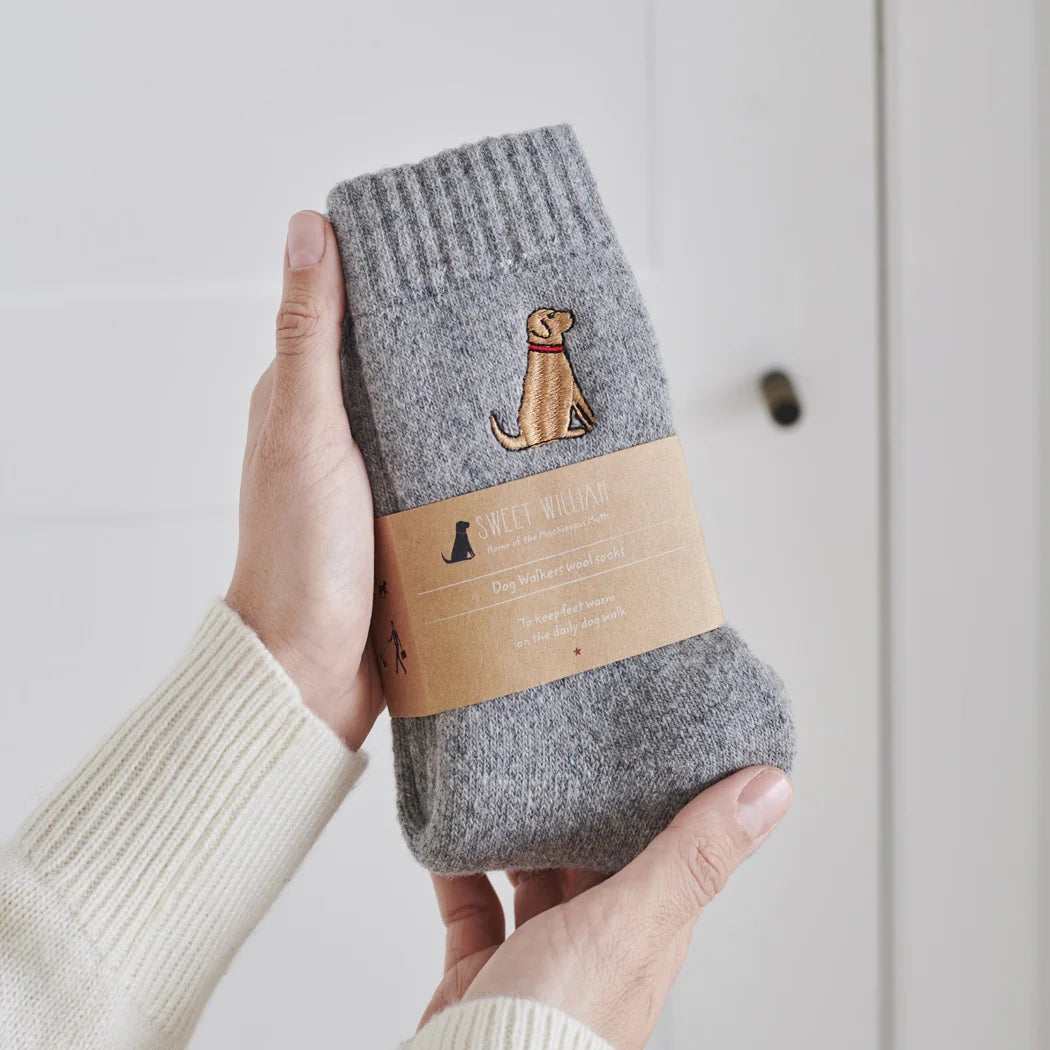 Sweet William Fox Red Labrador Dog Walking Socks