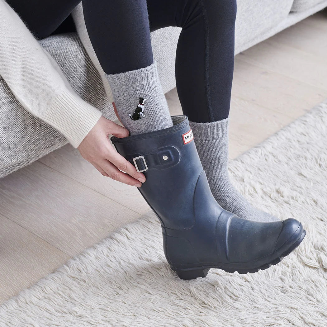 Sweet William Border Collie Dog Walking Socks