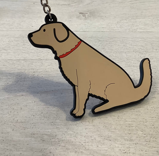 Yellow Lab Dog Keyring