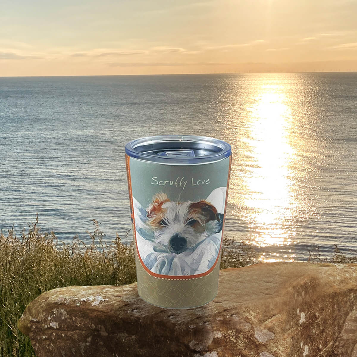 Scruffy Love Travel Cup | Small Vacuum Tumbler