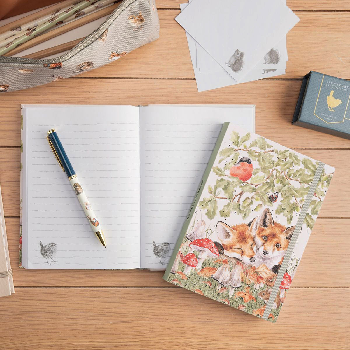 Wrendale ‘Under the Oak Tree’ Flexi Notebook - Fox