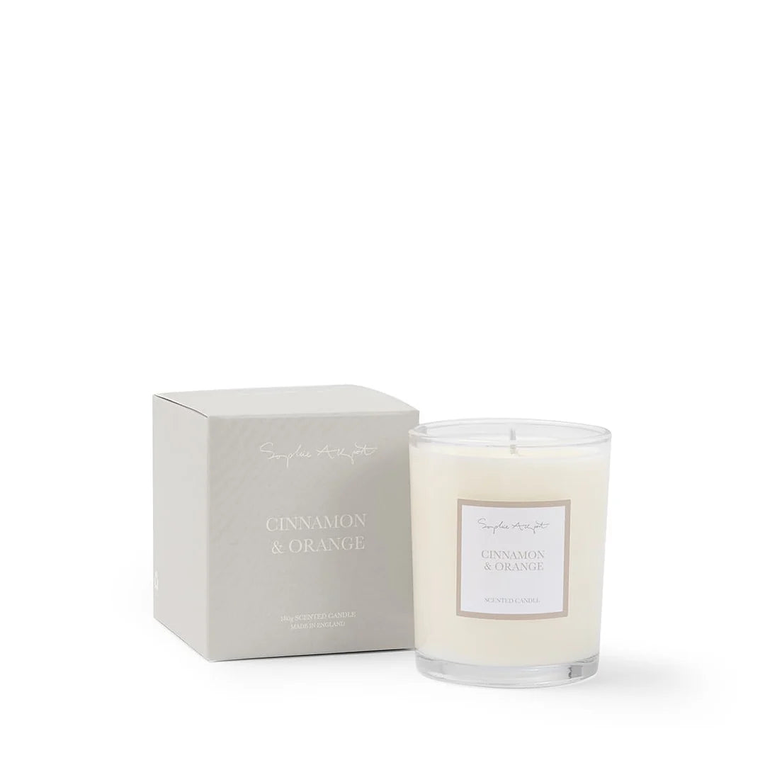 Cinnamon & Orange Scented Candle 180g