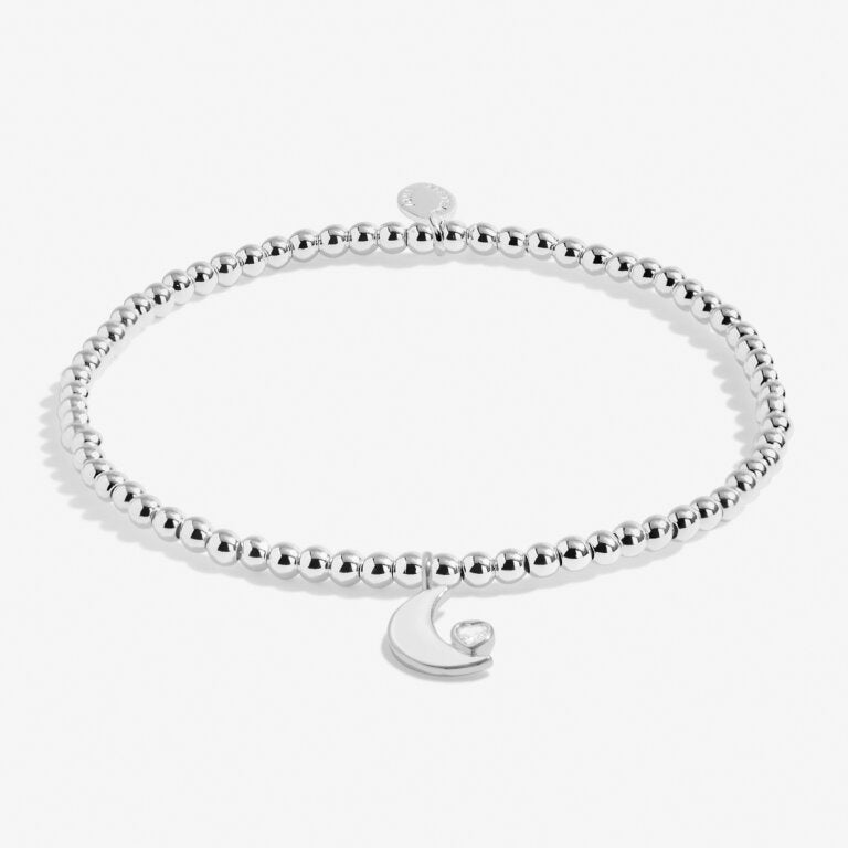 Mother's Day A Little 'Love You To The Moon And Back Mum' Bracelet In Silver Plating