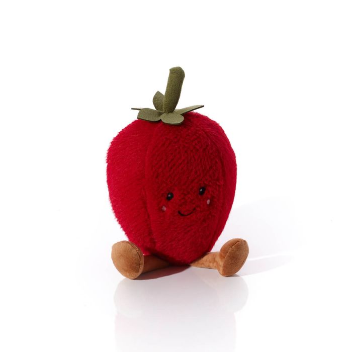 Sitting Strawberry Plush Toy