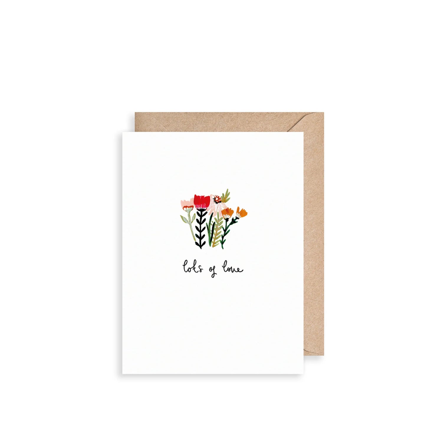Louise Mulgrew Lots Of Love Flowers Mini Card