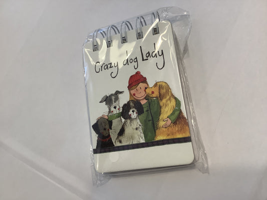 Crazy Dog Lady Small Spiral Bound Notepad