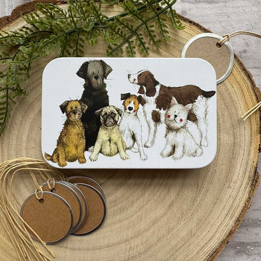 Delightful Dogs Small Rectangle Tin