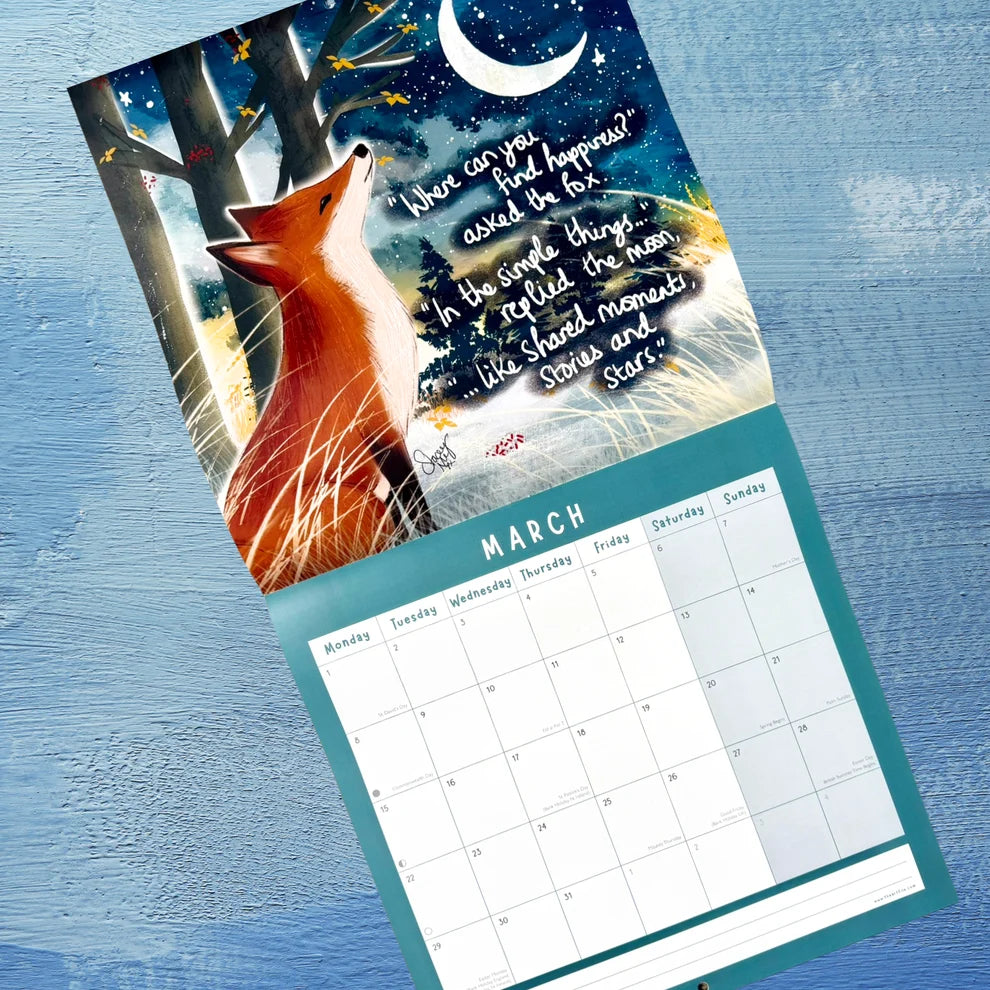 Fox Under The Moon 2027 Calendar