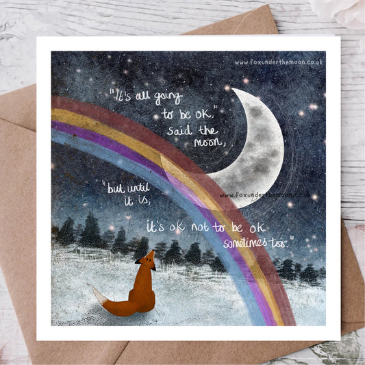 ‘Its ok’ Single Greeting Card