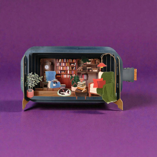 Alljoy Design Cosy Library Message In A Bottle Card