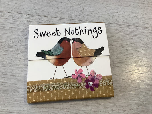 Sweet Nothings Mini Birds Magnetic Notepad
