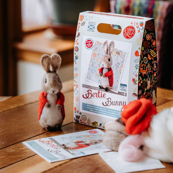 Bertie Bunny Needle Felting Craft  Kit