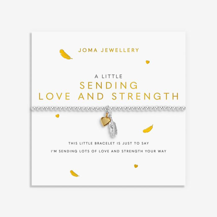 Joma Jewellery A Little ‘Sending Love And Strength’ Silver Plated Bracelet