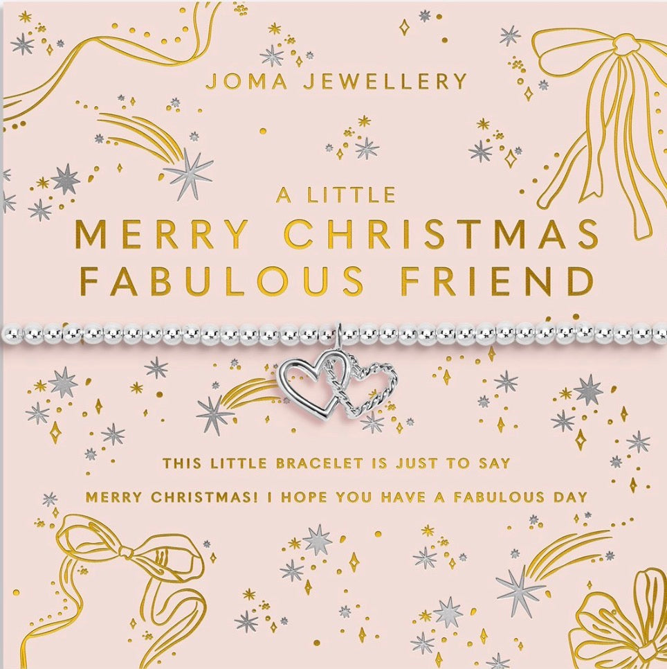Joma Jewellery A Little ‘Merry Christmas Fabulous Friend’ Bracelet