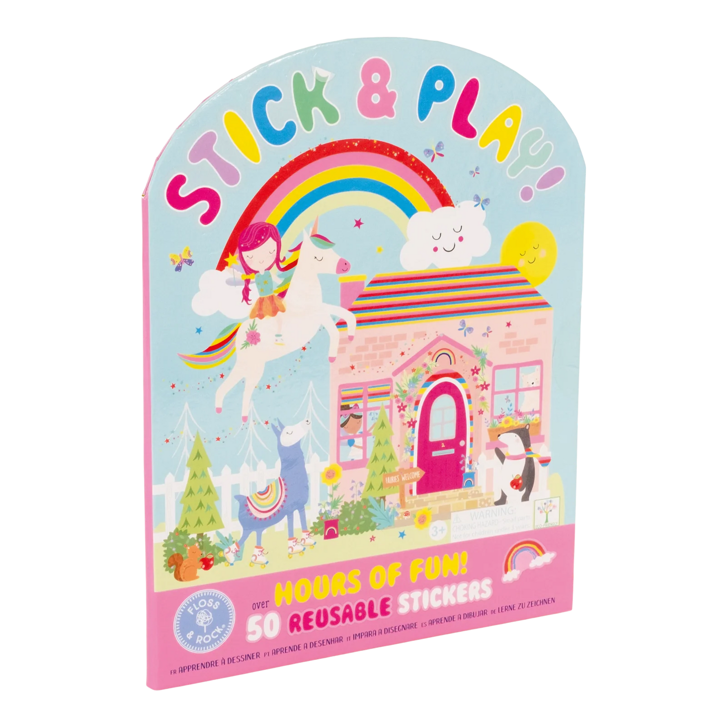 Stick N Play - Rainbow Fairy Reusable Stickers & Sticker Scene Book