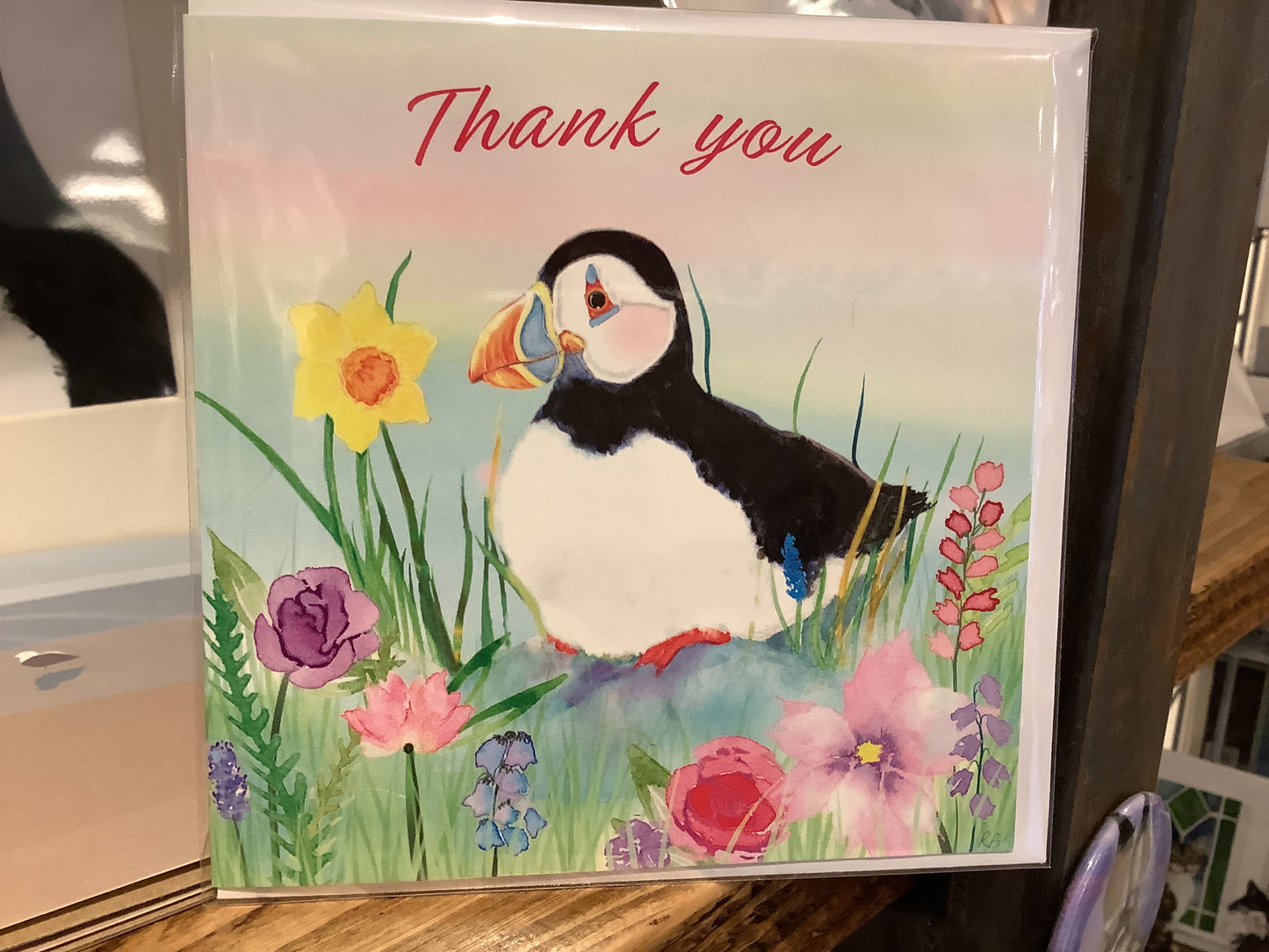 Thank You Puffin Card