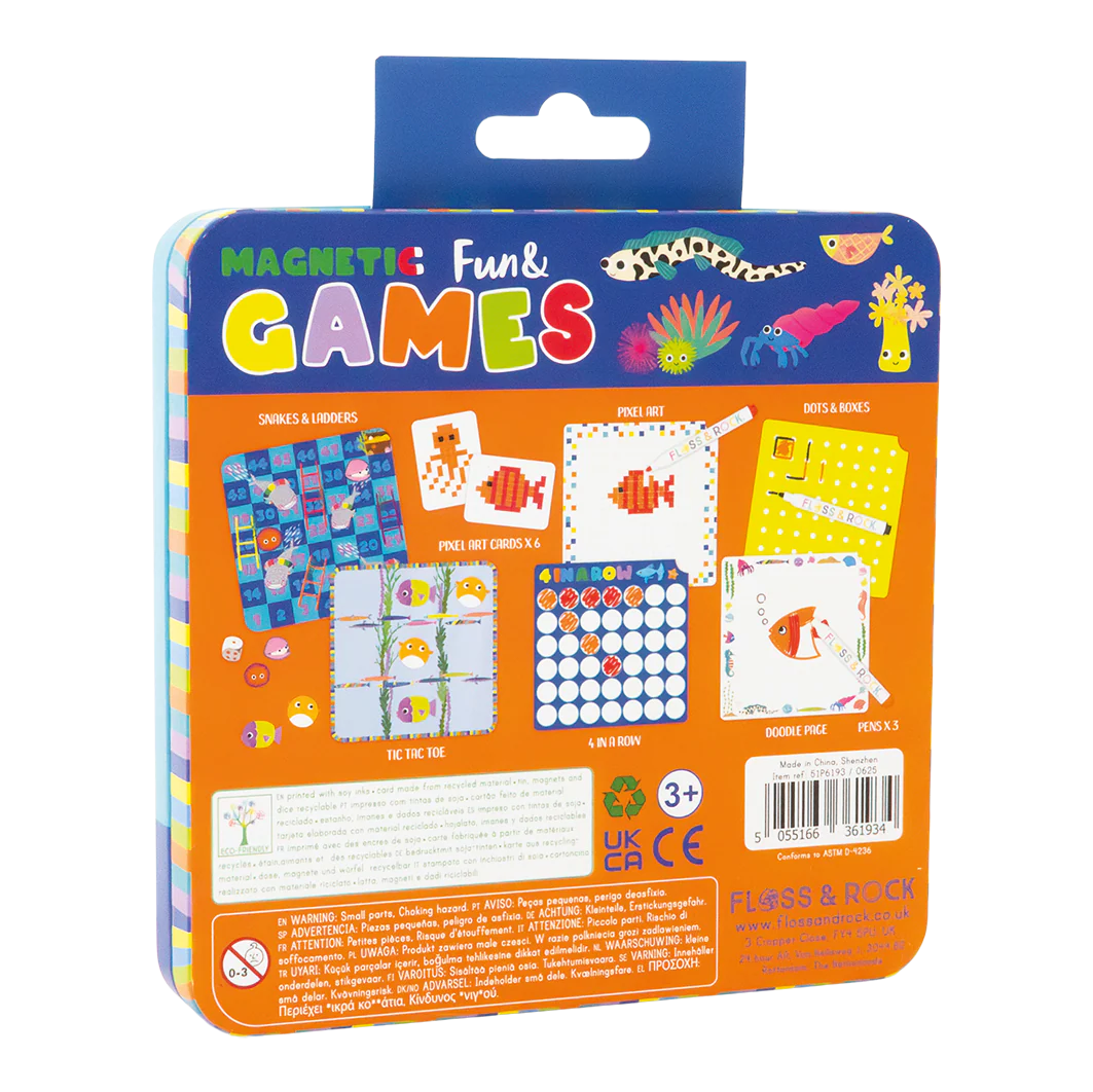 Magnetic Fun & Games Tin Set - Ocean