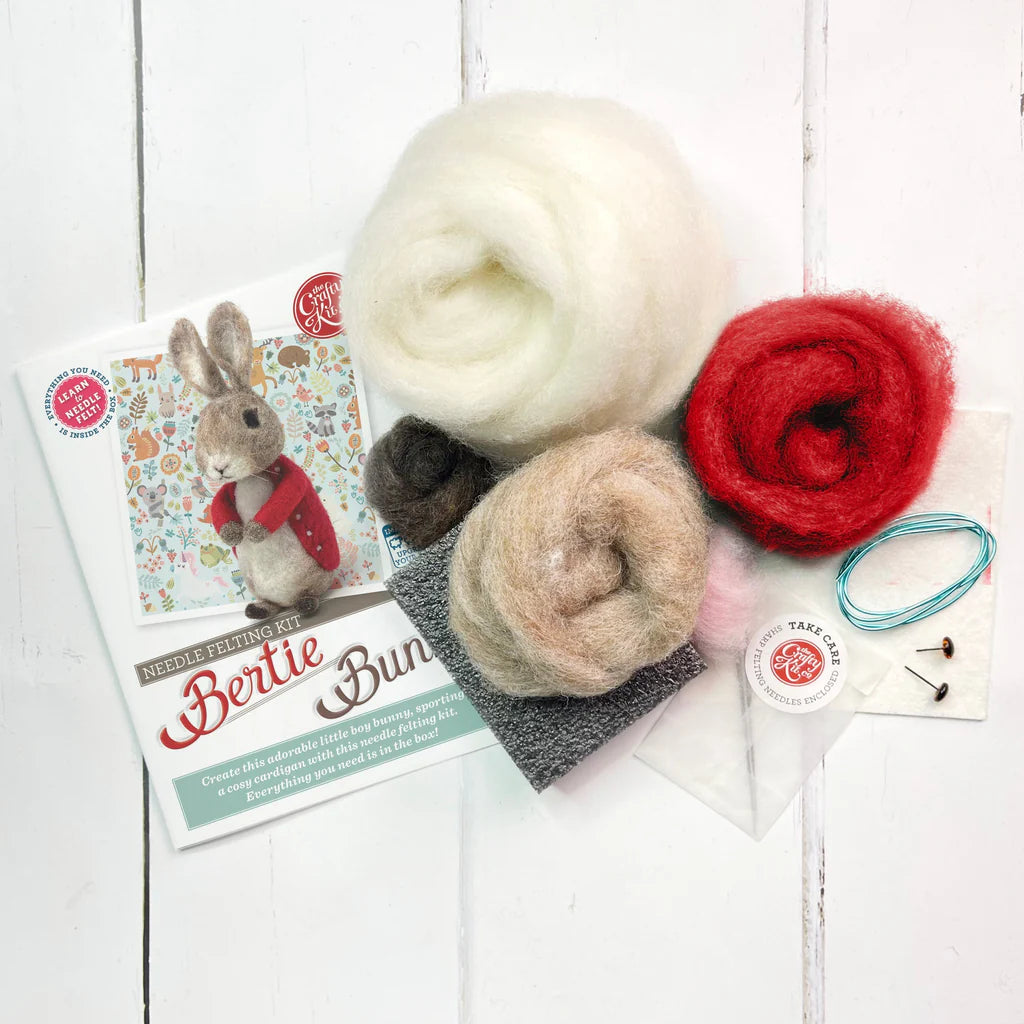 Bertie Bunny Needle Felting Craft  Kit