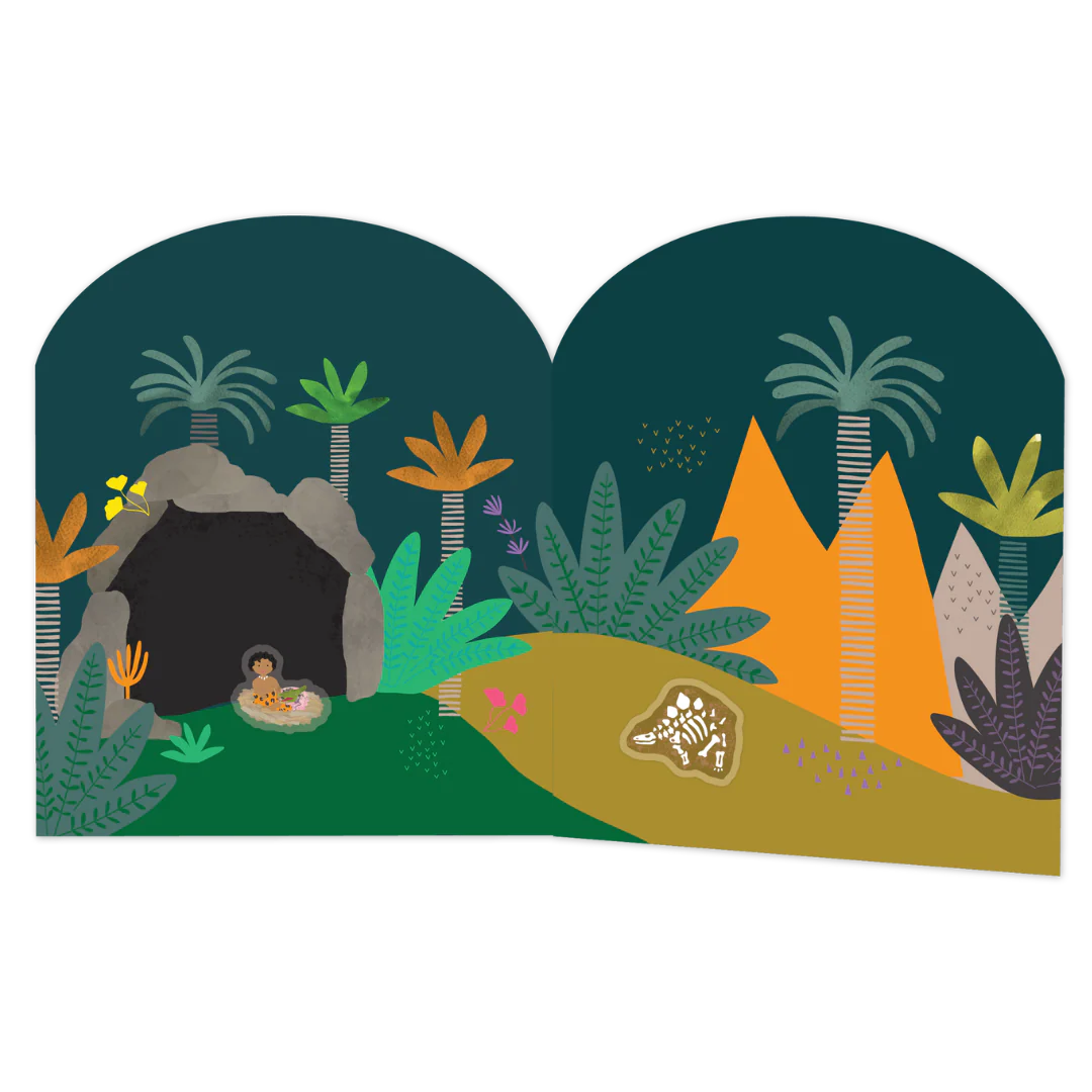 Stick N Play - Dino Reusable Stickers & Sticker Scene Book