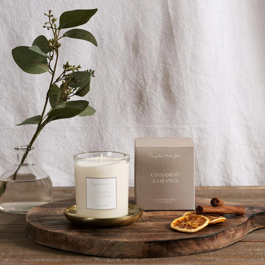 Cinnamon & Orange Scented Candle 180g