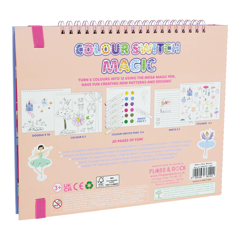 Colour Switch Magic Pens & Book - Enchanted