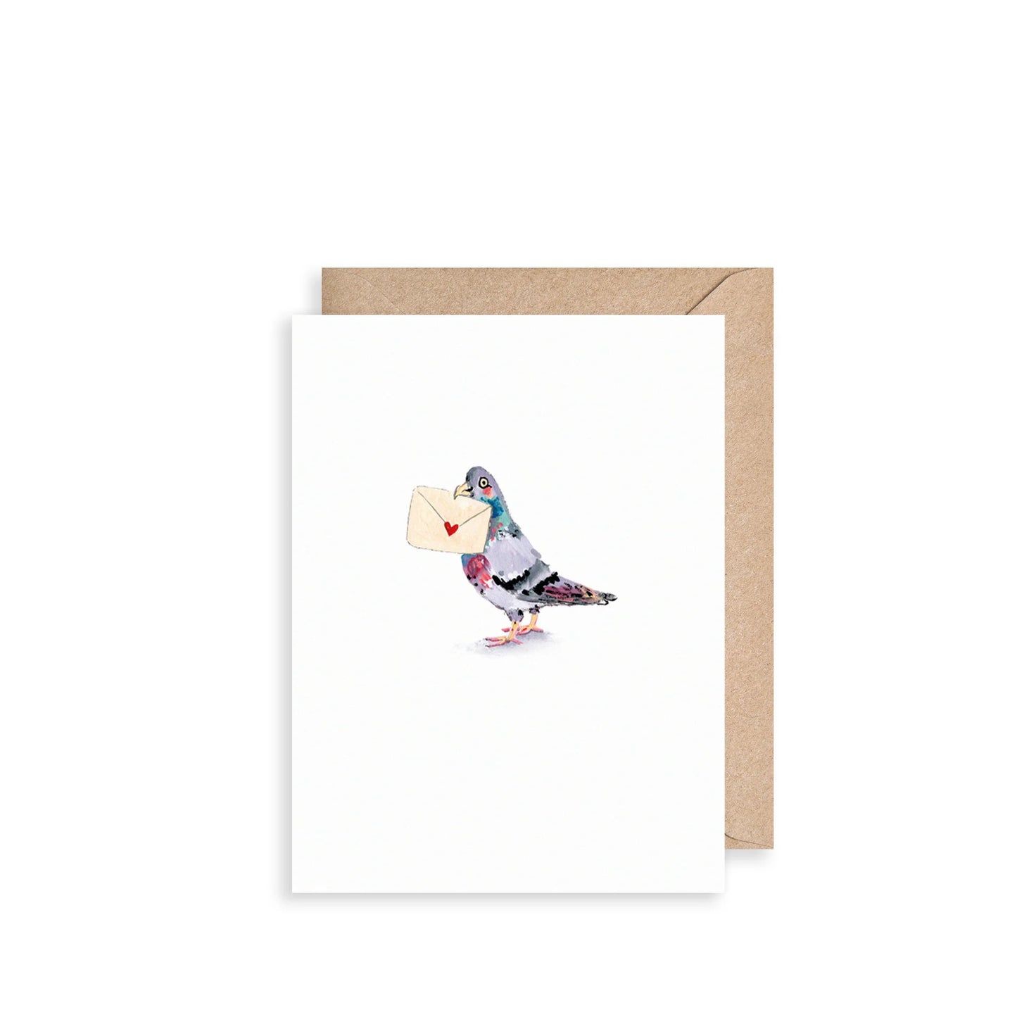 Louise Mulgrew Pigeon Love Note Mini Card