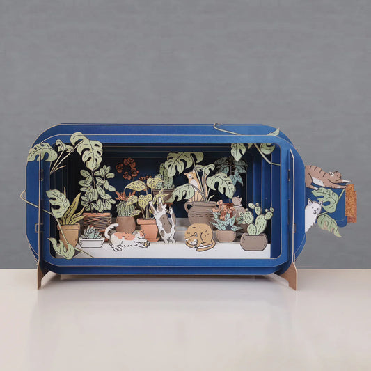 Alljoy Design Cats Message In A Bottle Card