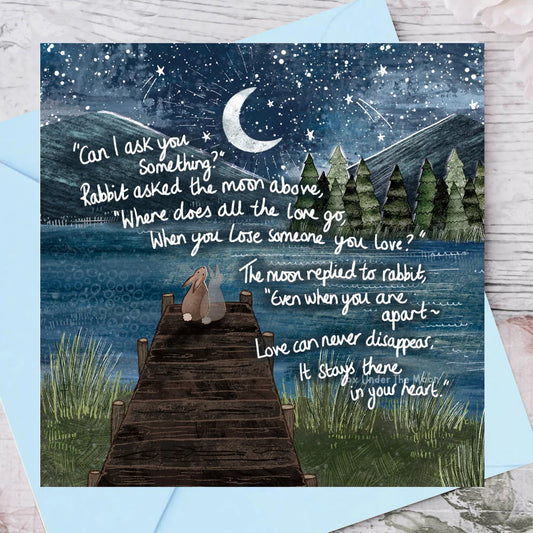 'Apart' Single Greeting Card By Fox Under The Moon