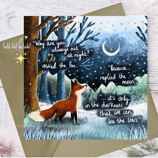 ‘Out At Night' Single Greeting Card